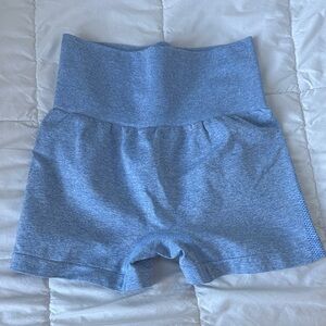 SHEIN High Waist Blue Shorts